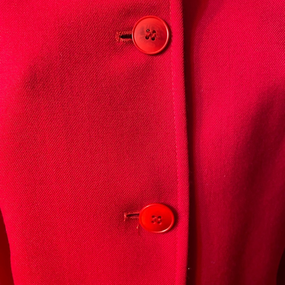 Nwt Talbots Red Front Button Blazer - image 7
